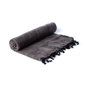 Châle de méditation gris -- 200x80cm