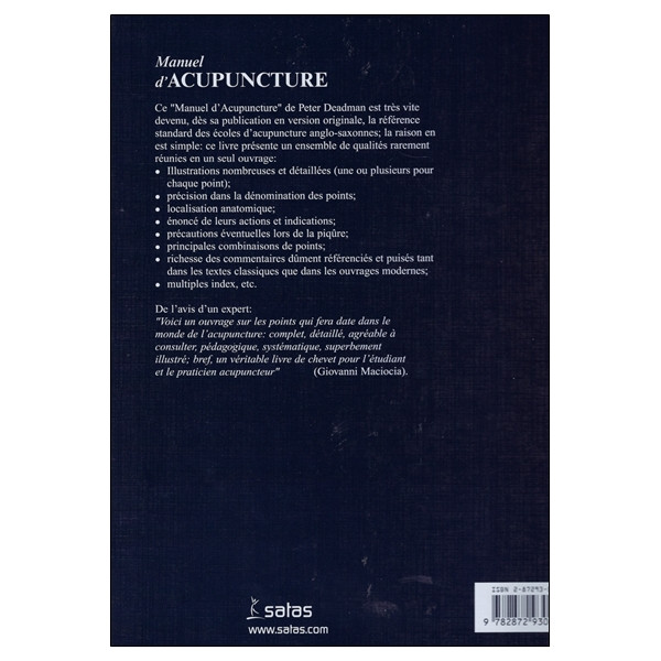 Manuel d'acupuncture HB (1e éd. française, trad. de la 2e éd. anglaise)