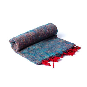 Châle de méditation multicolore -- 200x80cm