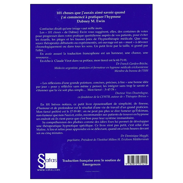 101 choses que j'aurais aimé savoir quand j'ai commencé à pratiquer l'hypnose