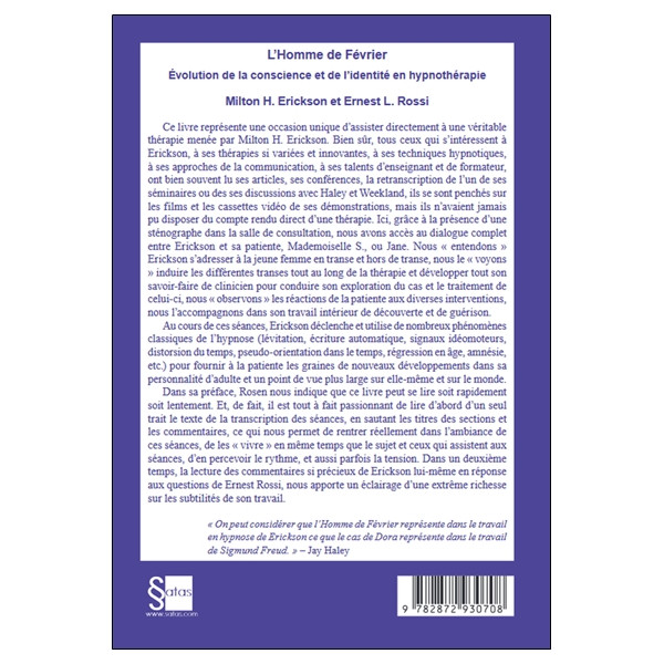L'homme de Février - Evolution de la Conscience et de l'Identité en Hypnothérapie