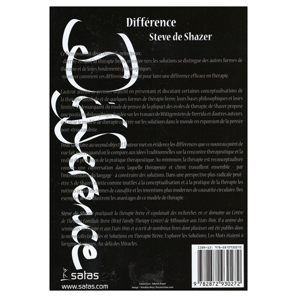Différence - Changement et thérapie brève