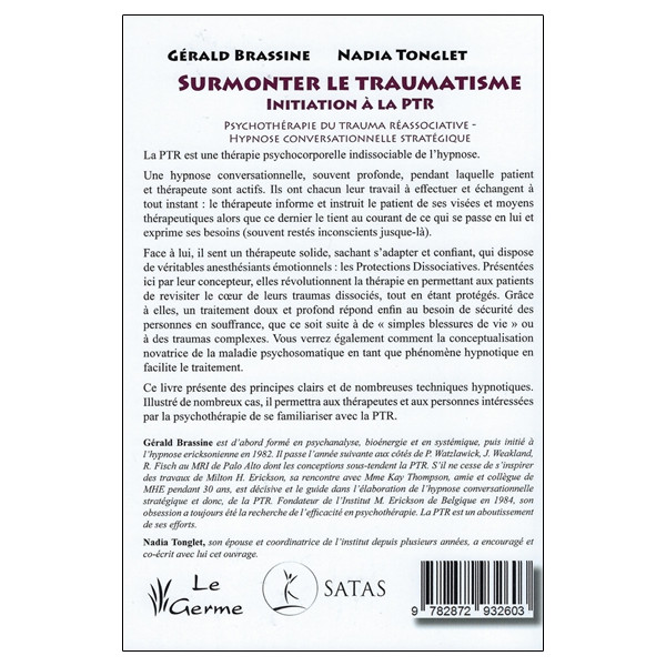 Surmonter le traumatisme - Initiation à la PTR - Psychothérapie du trauma réassociative