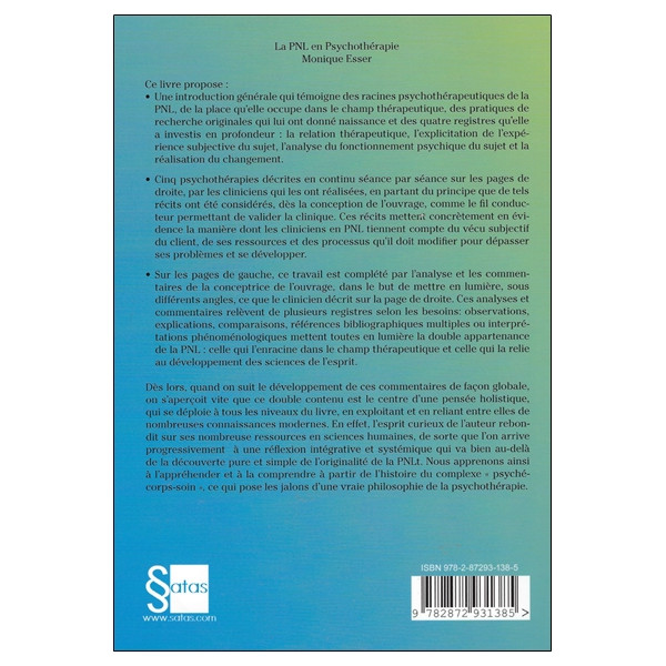 La PNL en Psychothérapie