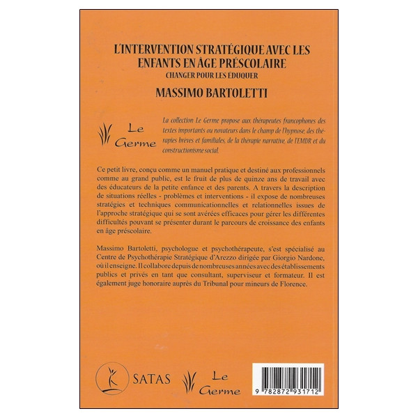 L'Intervention stratégique avec les enfants en âge préscolaire - Changer pour les éduquer