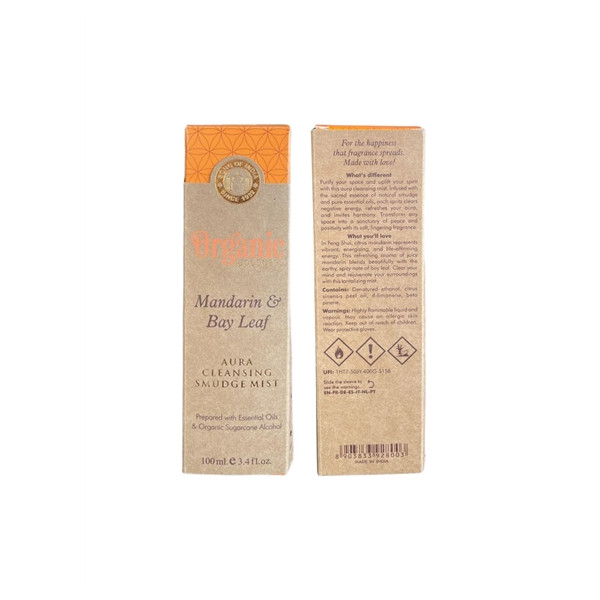 Spray de purification Organic Mandarine et Laurier
