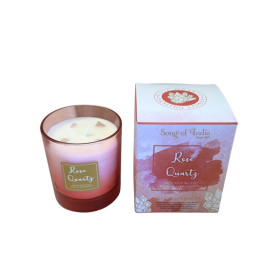 Bougie parfumée Pierres de Guérison Quartz rose 200 g