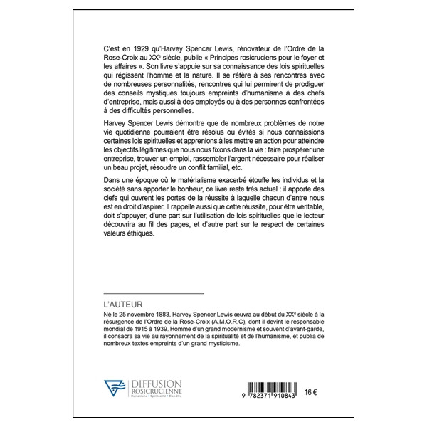 Principes rosicruciens pour le foyer et les affaires
