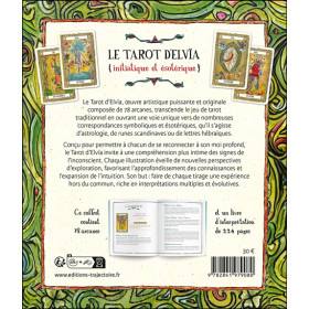 Le Tarot (initiatique et ésotérique) d'Elvïa - 78 arcanes et un livre explicatif - Coffret