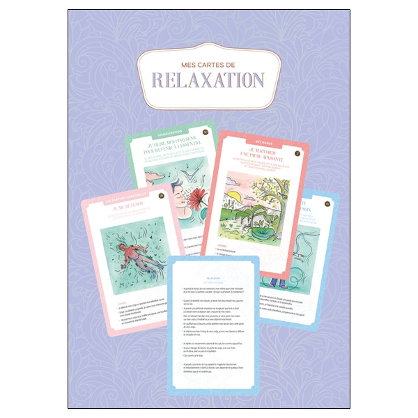Mes cartes de relaxation - 52 illustrées pour une détente physique, émotionnelle et mentale - Coffret