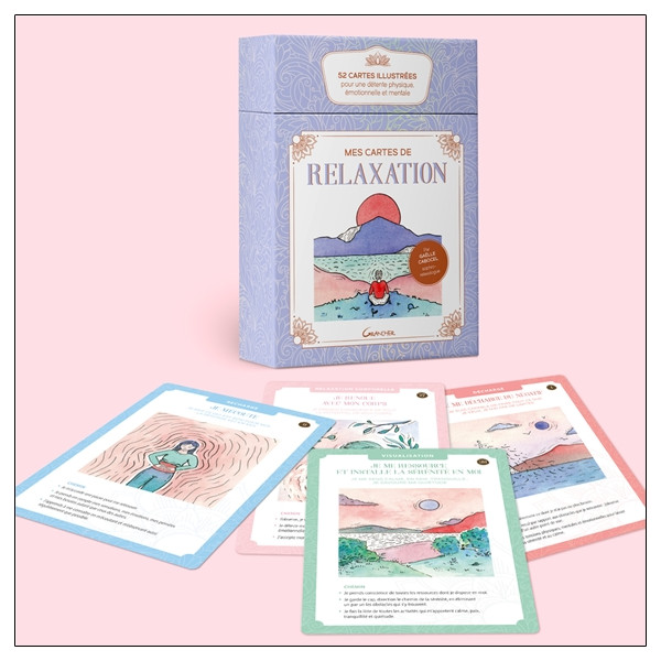 Mes cartes de relaxation - 52 illustrées pour une détente physique, émotionnelle et mentale - Coffret