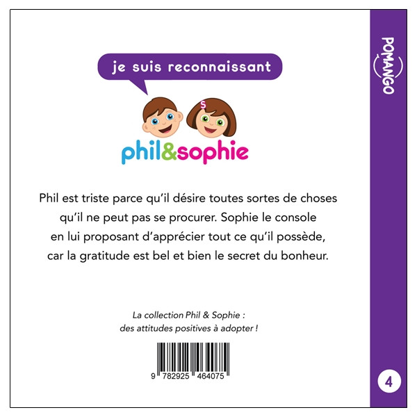 Phil&Sophie - Je suis reconnaissant Tome 4
