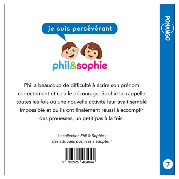 Phil&Sophie - Je suis persévérant Tome 7