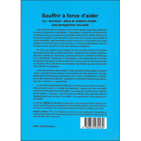 Souffrir à force d'aider - Le burnout dans la relation d'aide : une perspective nouvelle