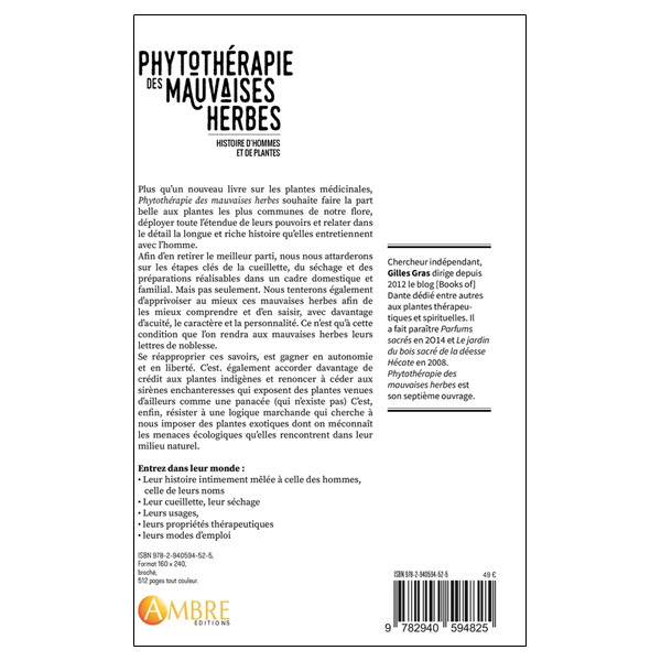 Phytothérapie des mauvaises herbes - Histoire d'hommes et de plantes