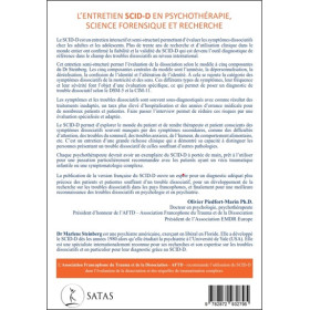 L'entretien SCID-D : L'évaluation de la dissociation en psychothérapie, science forensique et recherche