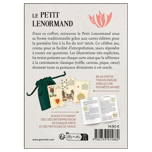 Le Petit Lenormand - Les 36 cartes traditionnelles & 1 notice - Coffret
