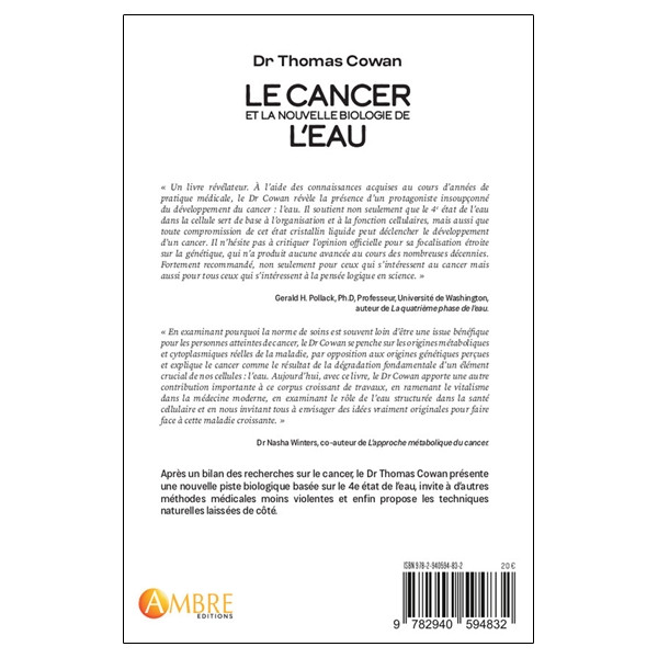 Le cancer et la nouvelle biologie de l'eau