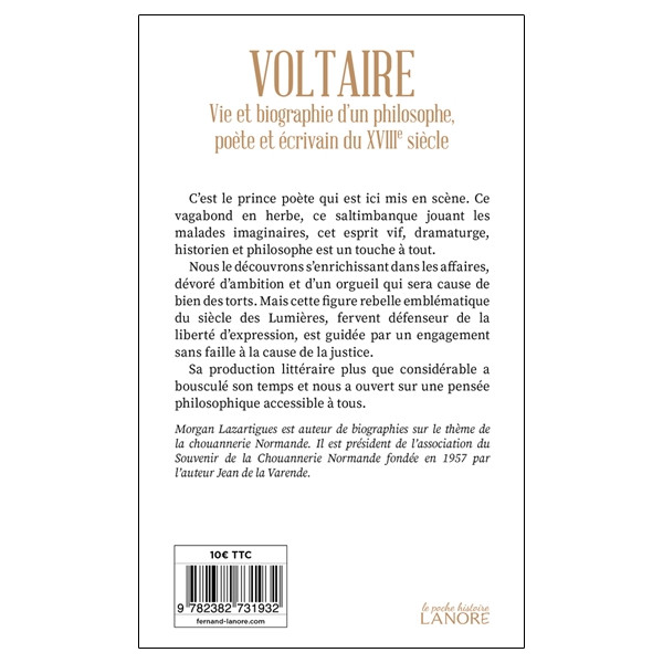 Voltaire - Vie et biographie d'un philosophe, poète et écrivain du XVIIIe siècle