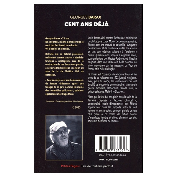 Cent ans déjà - Petites Pages : Lire de tout, lire partout