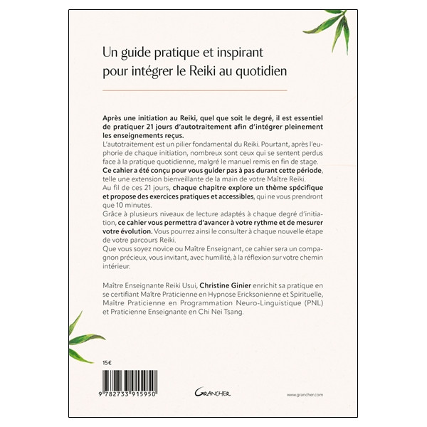 Mes 21 jours de Reiki - Après l'initiation : mon cahier d'accompagnement pour une pratique approfondie