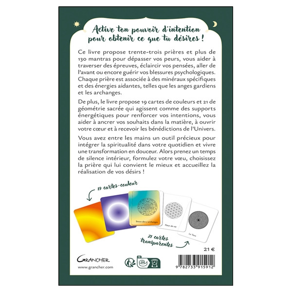 Active ton pouvoir dintention ! 33 prières et 40 cartes pour tes rituels