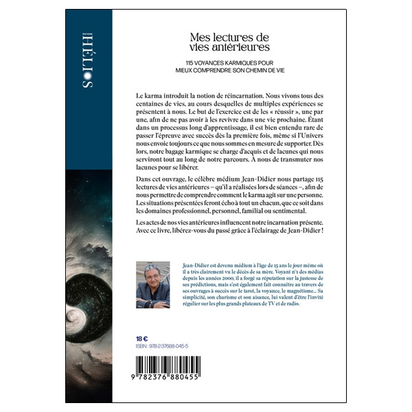 Mes lectures de vies antérieures - 115 voyances karmiques pour mieux comprendre son chemin de vie