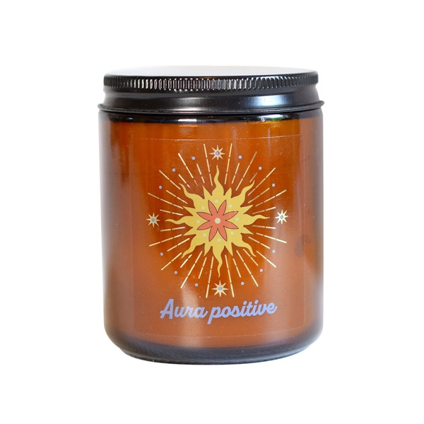 Bougie lithothérapie parfumée Aura positive