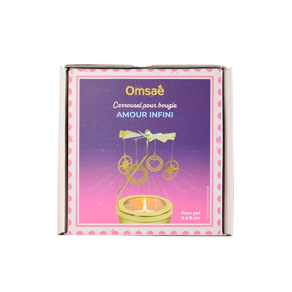 Carrousel pour bougie Amour infini