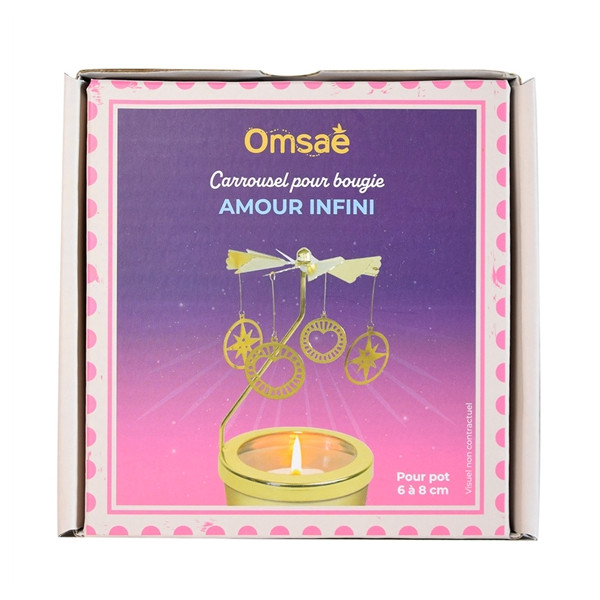 Carrousel pour bougie Amour infini