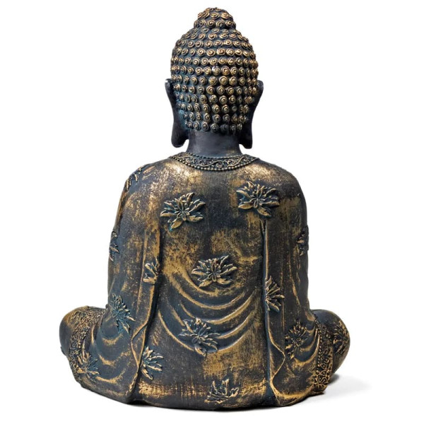 Bouddha de la sérénité style ancien Japon -- 478 g； 17x11x22 cm