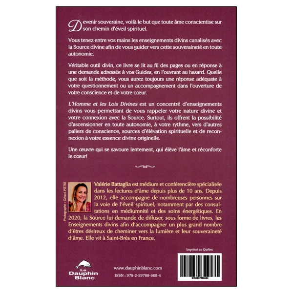 L'Homme et les Lois Divines - Enseignements spirituels canalisés avec la Source