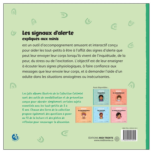 Les signaux d'alerte expliqués aux minis - Album psychoéducatif pour aborder les sujets importants