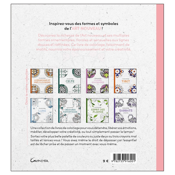 Livre de coloriage Art nouveau