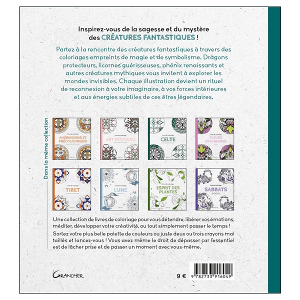 Livre de coloriage Créatures fantastiques
