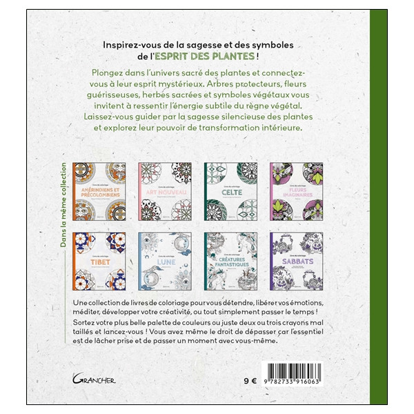 Livre de coloriage Esprit des plantes