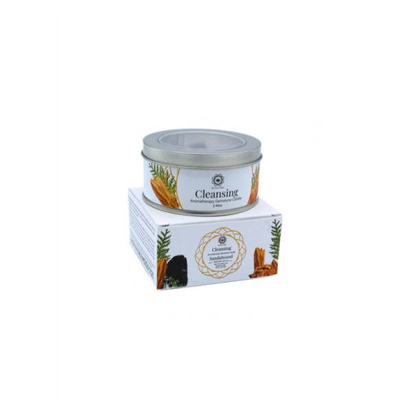 Bougie Litho Green Tree Nettoyage Energétique - Bois Santal - 70 grs