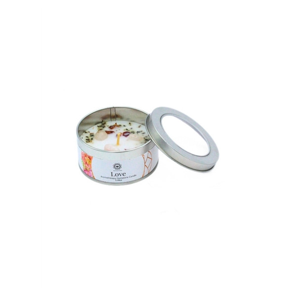 Bougie Litho Green Tree Amour - Rose - 70 grs