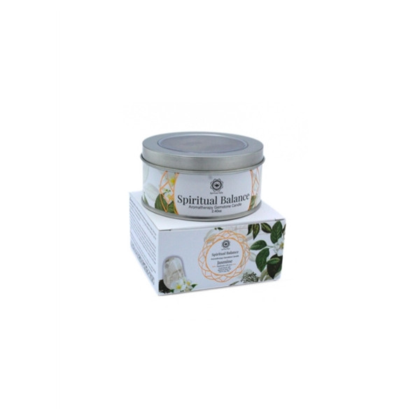 Bougie Litho Green Tree Équilibre Spirituel - Jasmin - 70 grs