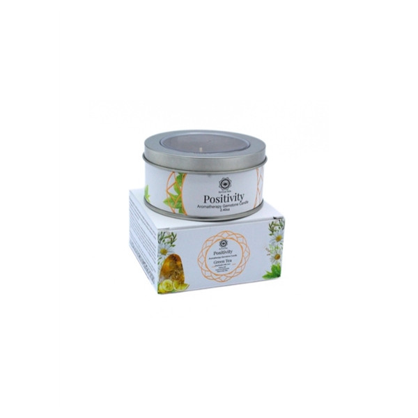 Bougie Litho Green Tree Positivité - Thé vert - 70 grs