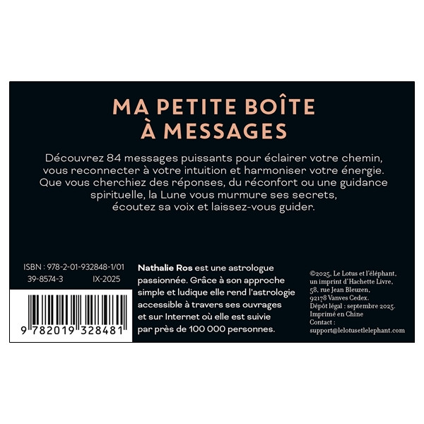 Le petit Oracle de la Lune  84 messages pour illuminer votre chemin - Coffret