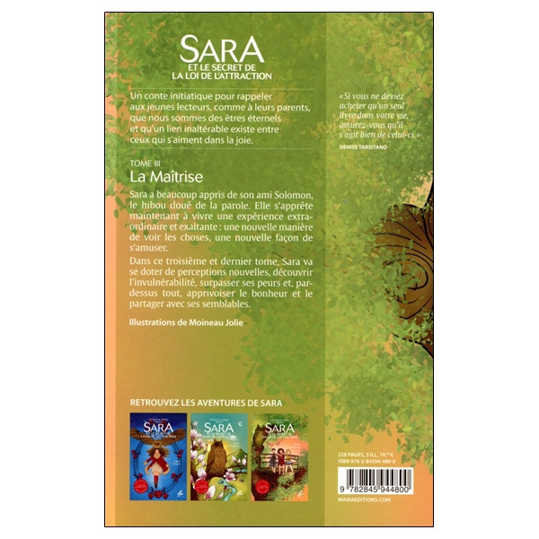 Sara et le secret de la loi de lattraction - Tome 3 : La Maîtrise