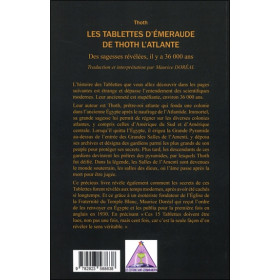 Les tablettes d'émeraude de Thoth l'Atlante - Des sagesses révélées il y a 36000 ans