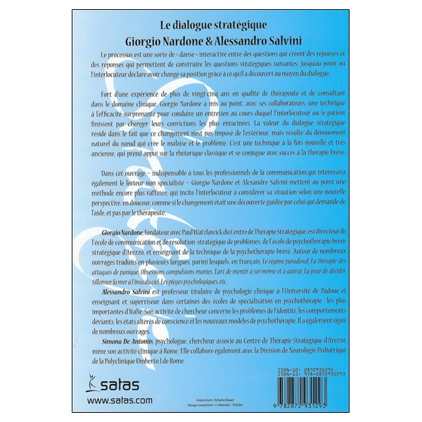 Le dialogue stratégique - Communiquer en persuadant : techniques avancées de changement