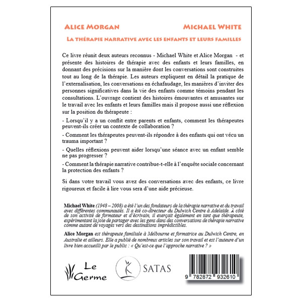 La thérapie narrative avec les enfants et leurs familles
