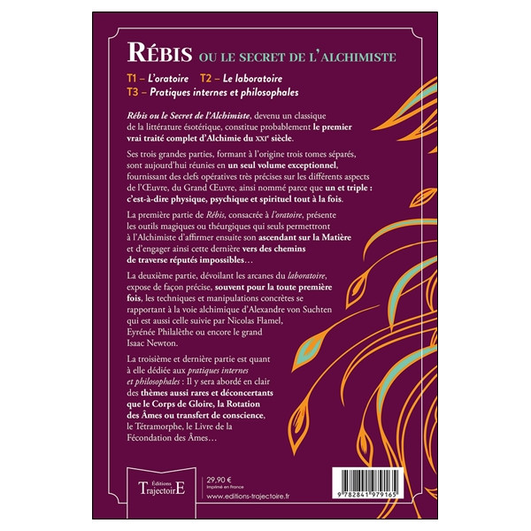 Rébis ou le secret de l'alchimiste - Traité d'alchimie opérative
