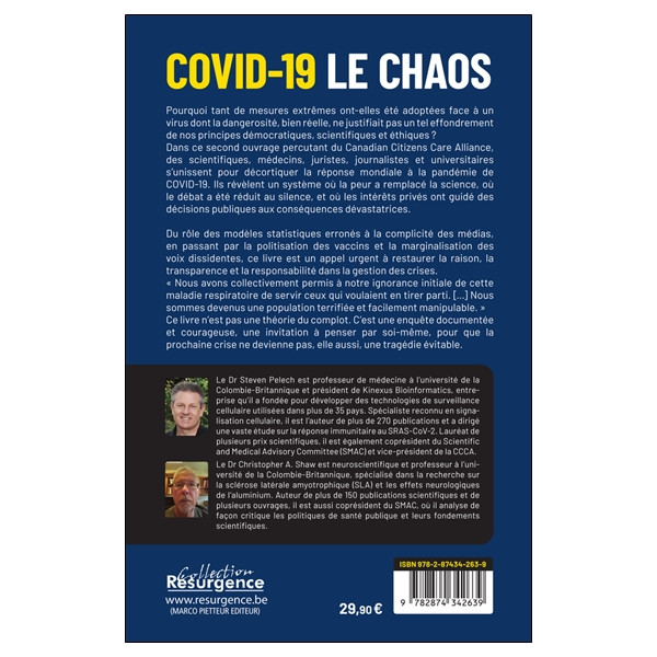 Covid-19 - Le Chaos - Une pandémie d'ignorance, de panique et de cupidité - La corruption de nos institutions