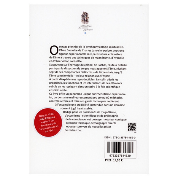L'âme humaine - Etudes expérimentales de psychophysiologie