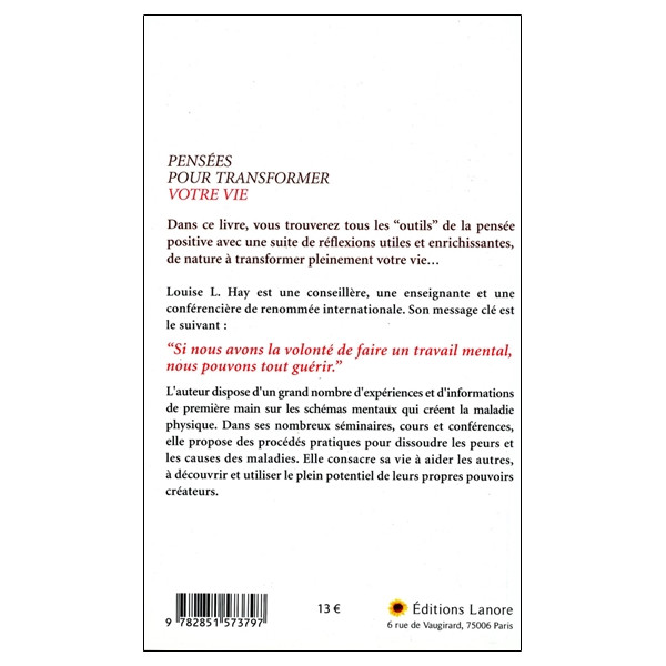 Pensées pour transformer votre vie