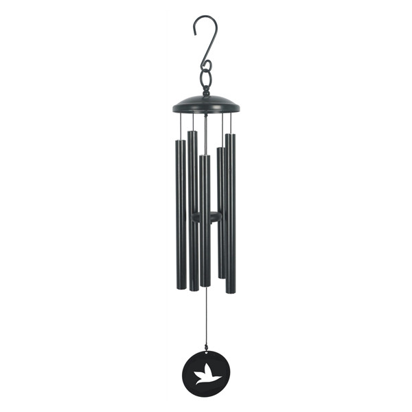 Carillon à vent Noir Oiseau 77 cm